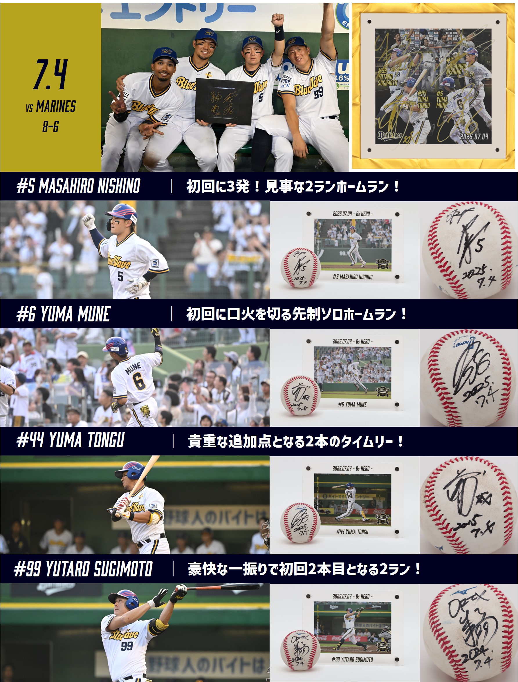 オリックス 2024キャンプ　安達選手直筆サイン入り オリックス 2024キャンプ安達選手直筆サイン入り