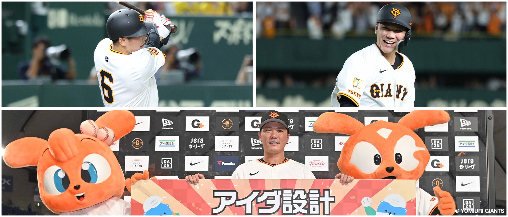 ジャイアンツ歴代4番バッター実使用リストバンド【超レア】セット HATTRICK（ハットトリック）-選手の想いをファンへ届ける公式