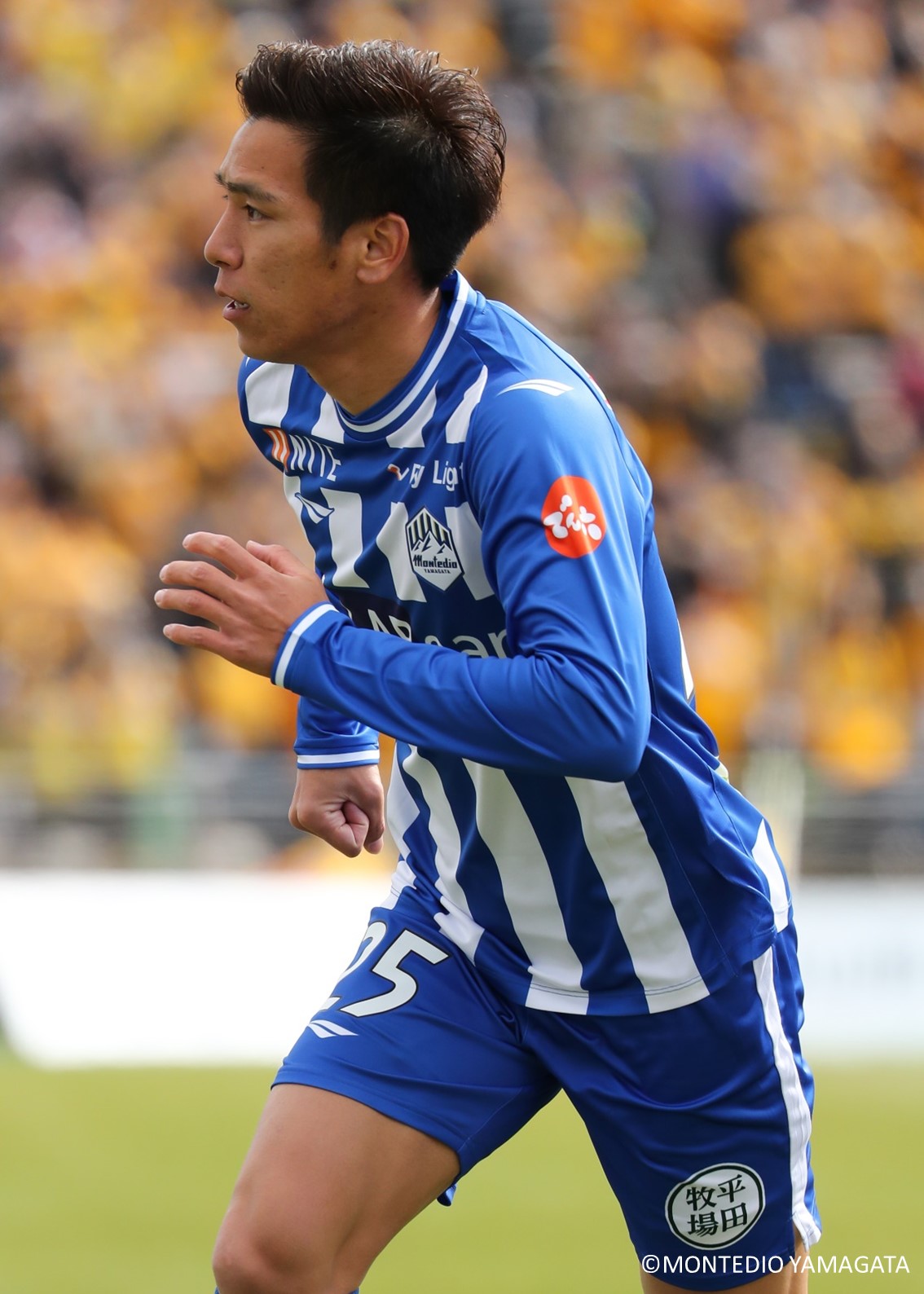 オーセンティック國分伸太郎　モンテディオ山形 ユニフォーム 25番 Lサイズ HATTRICK（ハットトリック）-挑戦者の想いをファンへ届ける公式