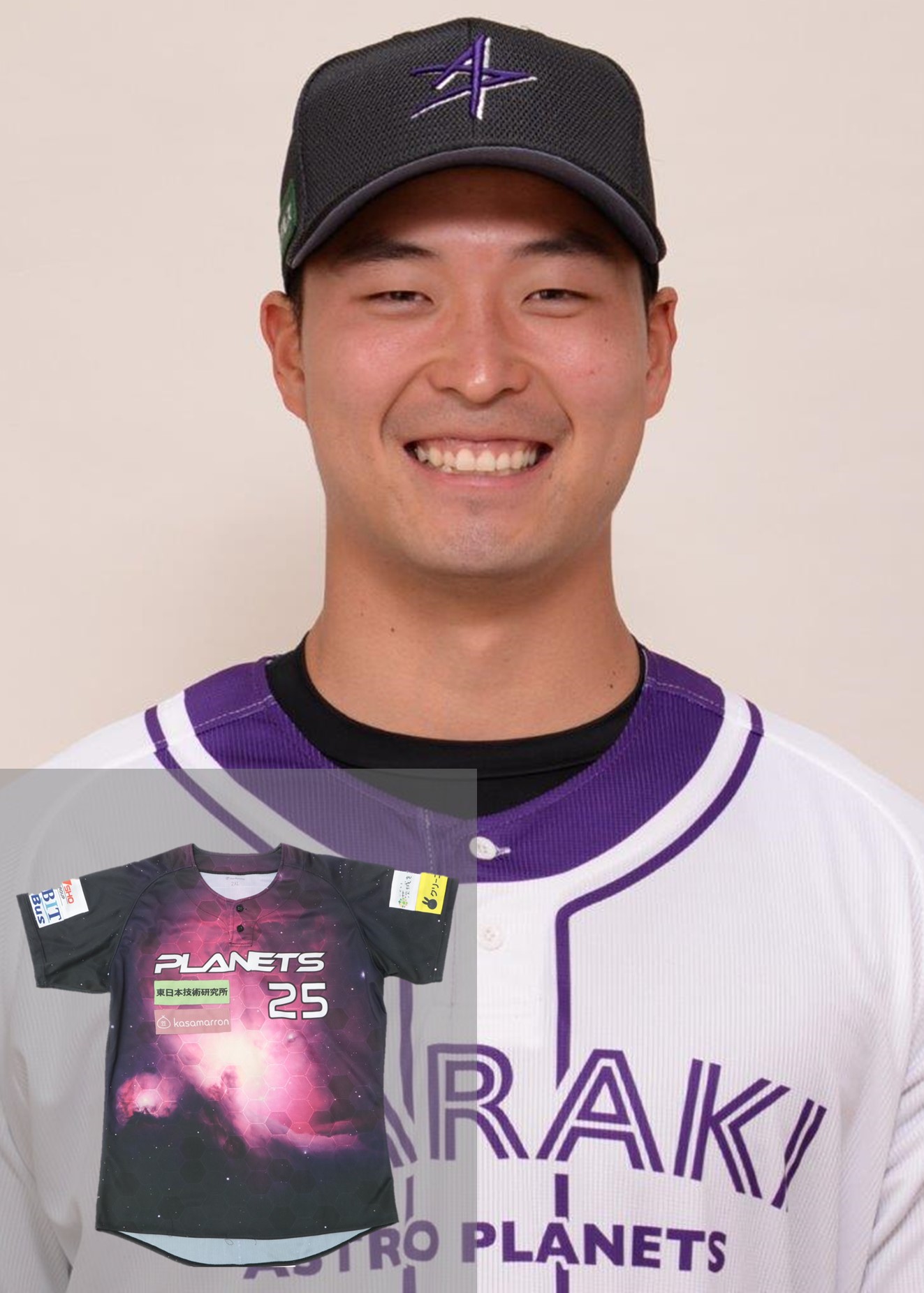 【実使用直筆サイン入り】アレンハンソン茨城アストロプラネッツ上下ユニフォーム 実使用直筆サイン入り】アレンハンソン茨城アストロプラネッツ