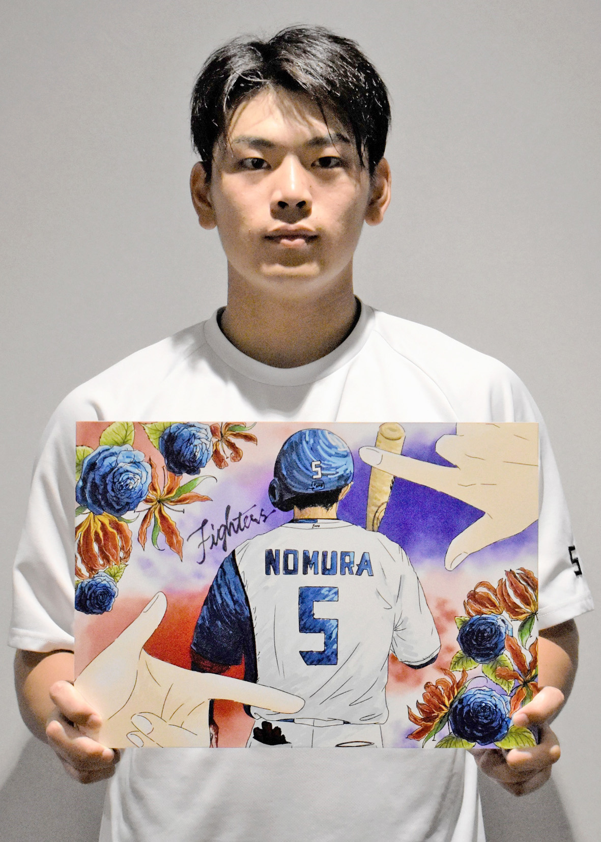 北海道日本ハムファイターズ 野村佑希選手 直筆サイン入りユニフォーム おまけ付 日本ハムファイターズ 野村佑希直筆サイン入りユニフォーム