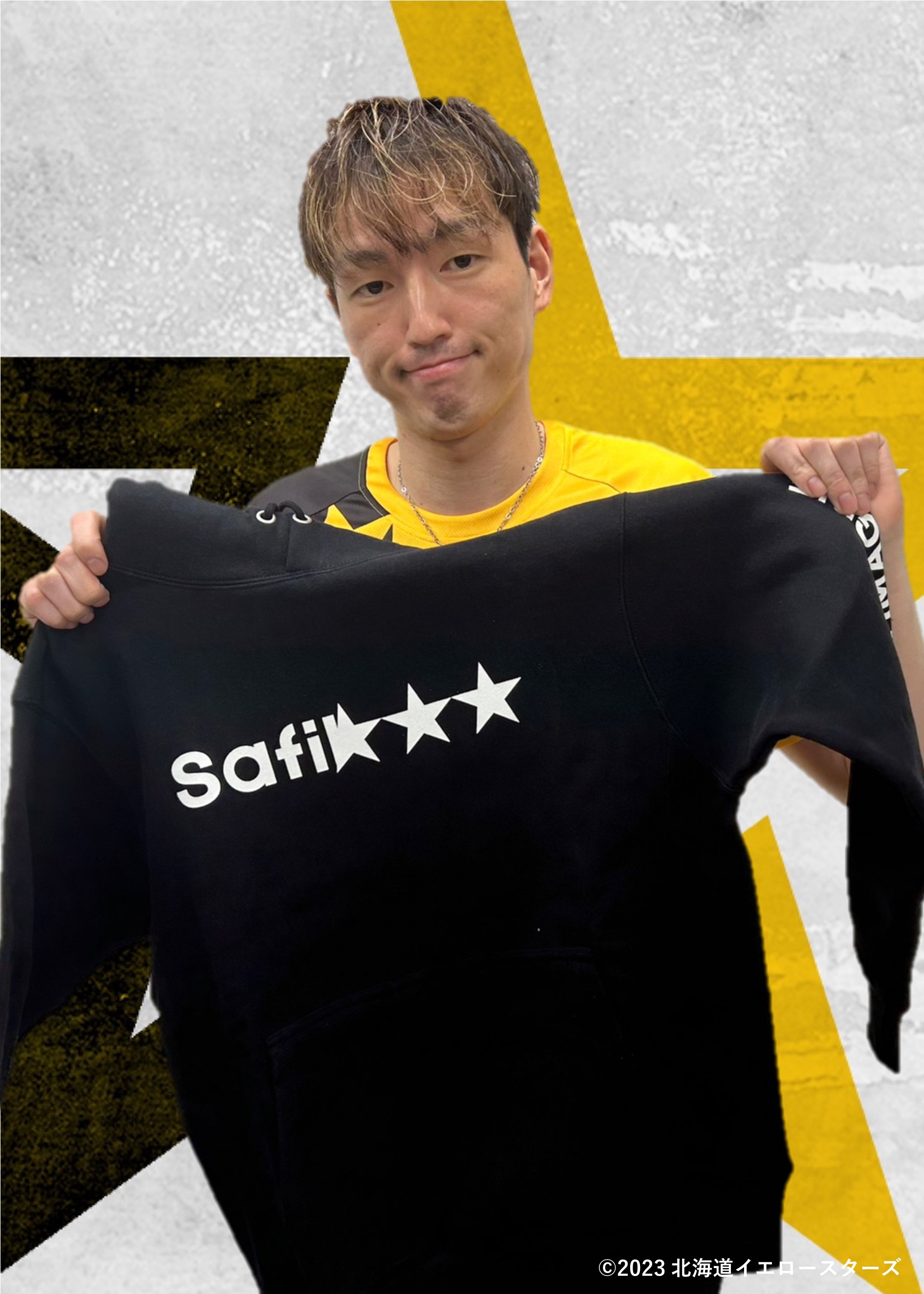 safilva北海道〔現イエロースターズ〕選手支給Tシャツ HATTRICK（ハットトリック）-挑戦者の想いをファンへ届ける公式