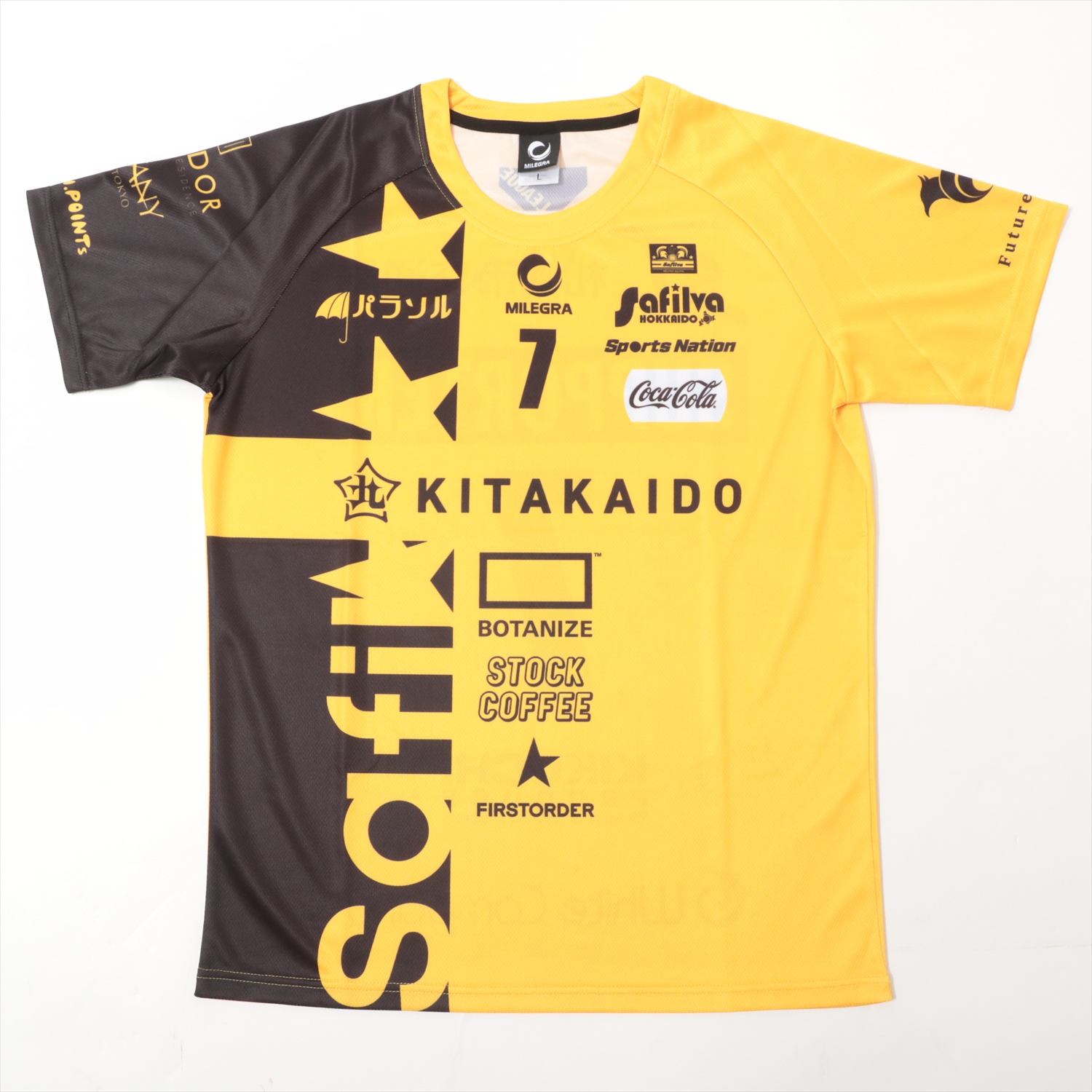 safilva北海道〔現イエロースターズ〕選手支給Tシャツ HATTRICK（ハットトリック）-挑戦者の想いをファンへ届ける公式