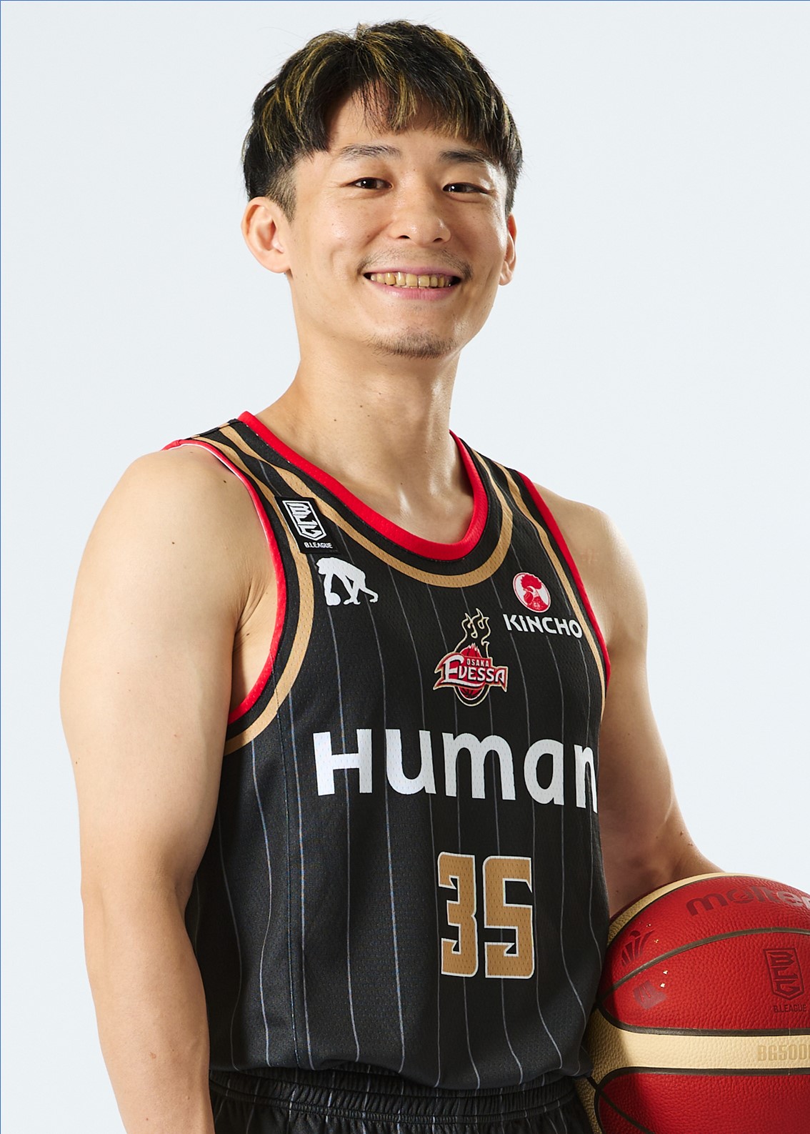 大阪エヴェッサ 35番 鈴木達也選手 直筆サイン入りオーセンティックユニフォーム 大阪エヴェッサ 35番 鈴木達也選手 直筆サイン入り