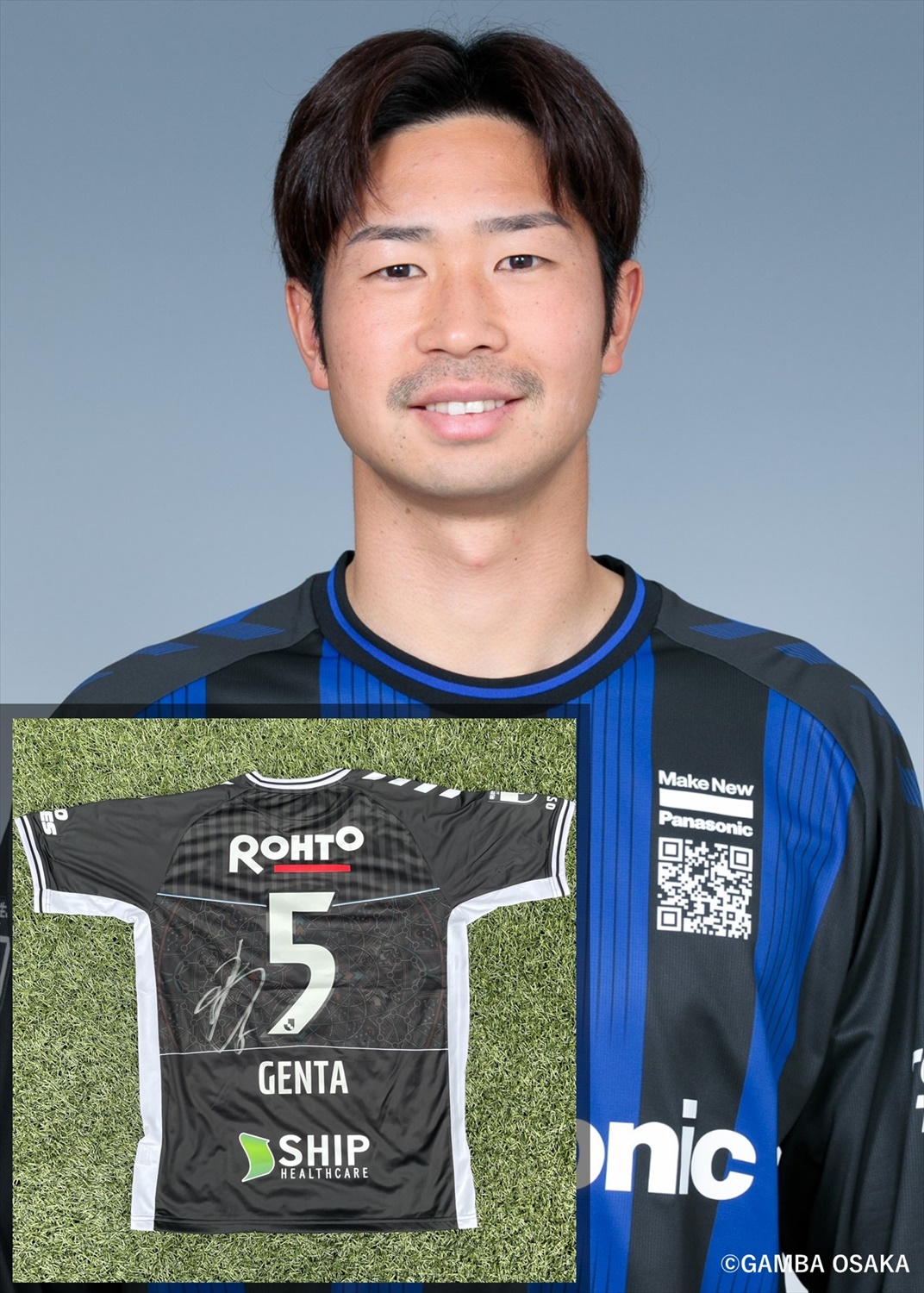 ガンバ大阪　半田陸選手　直筆サイン色紙　背番号3番 ガンバ大阪 半田陸選手 直筆サイン色紙 背番号3番 - メルカリ