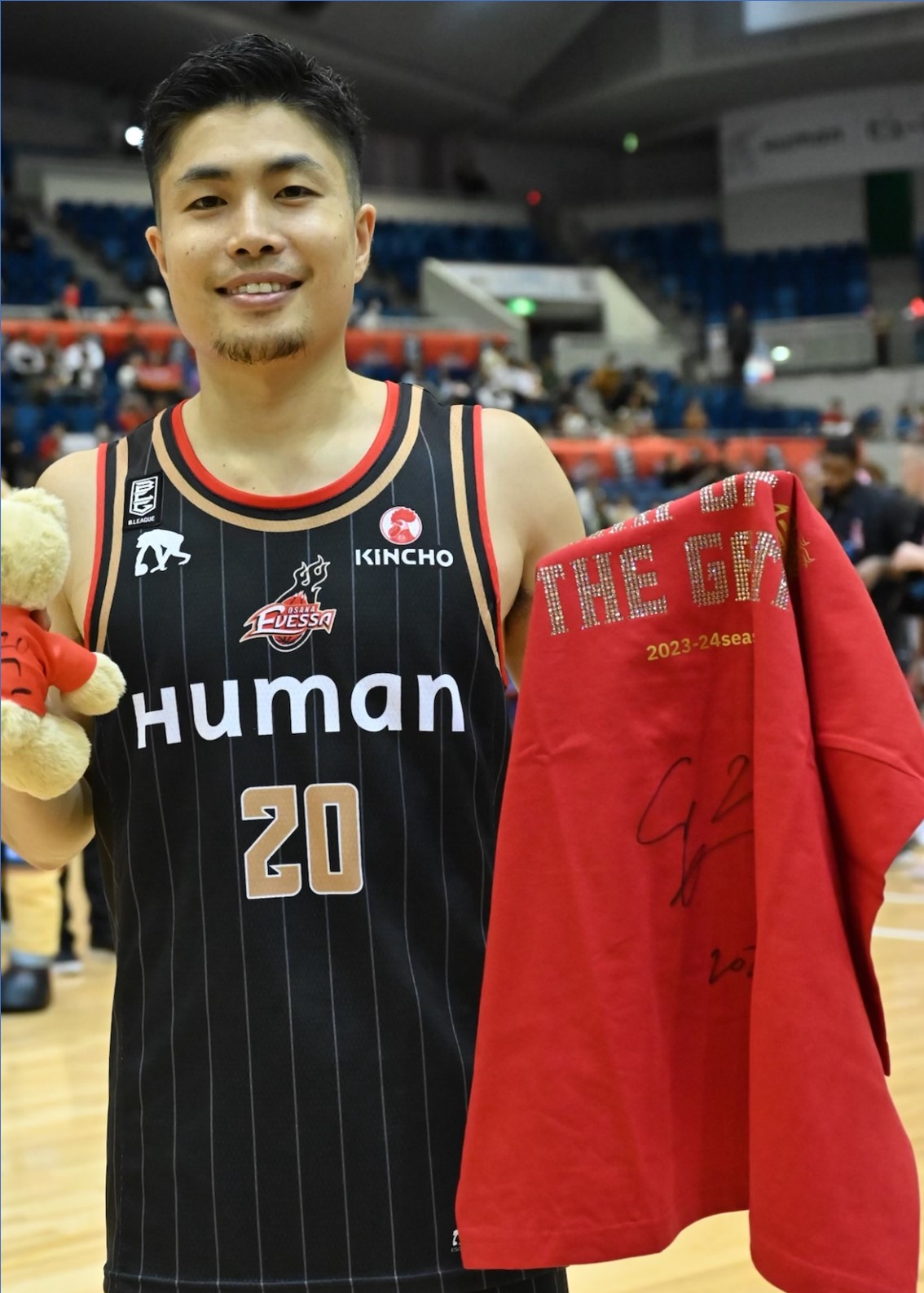 大阪エヴェッサ合田怜選手試合着用　サイン入りユニフォーム上下 ﾏｲﾄﾞ ｻｲｺｰﾃﾞｽ!! 合田 怜選手 契約基本合意のお知らせ 大阪