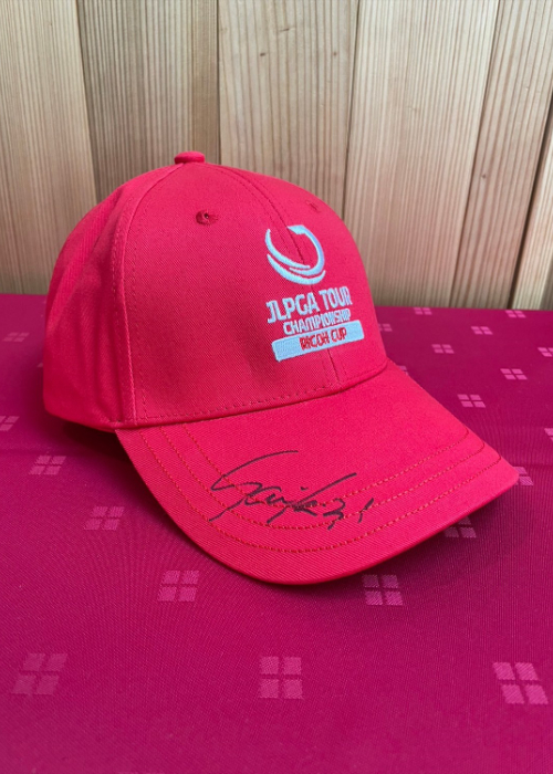 藤田さいきプロ　直筆サイン入りキャップ 日本女子プロ選手権優勝LPGA藤田さいきプロサイン入りキャップ