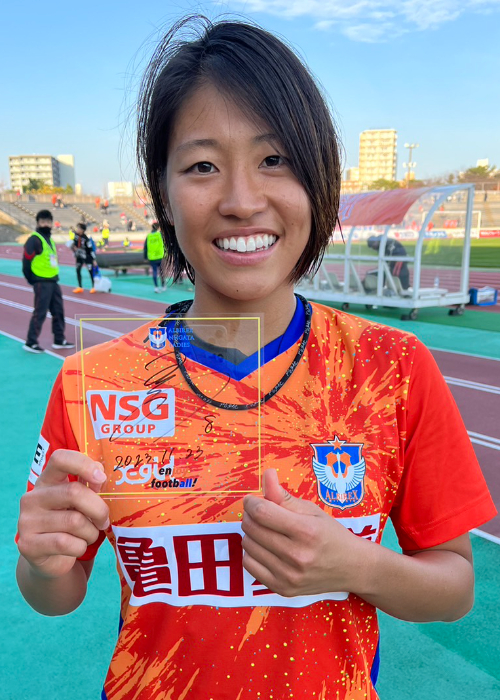元アルビレックス新潟 石淵萌実 選手　実使用トレーニングマッチ ユニフォーム HATTRICK（ハットトリック）-挑戦者の想いをファンへ届ける公式