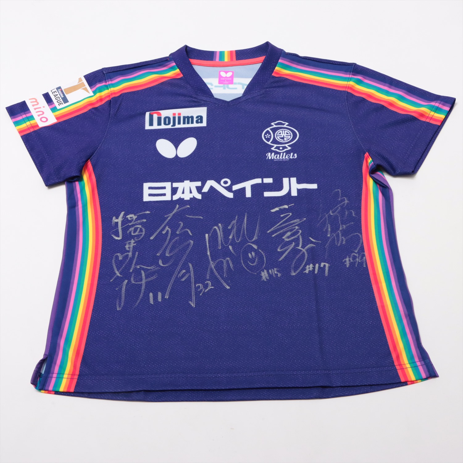 BUTTERFLY TLEAGUE 直筆サイン入り セカンドユニフォーム S