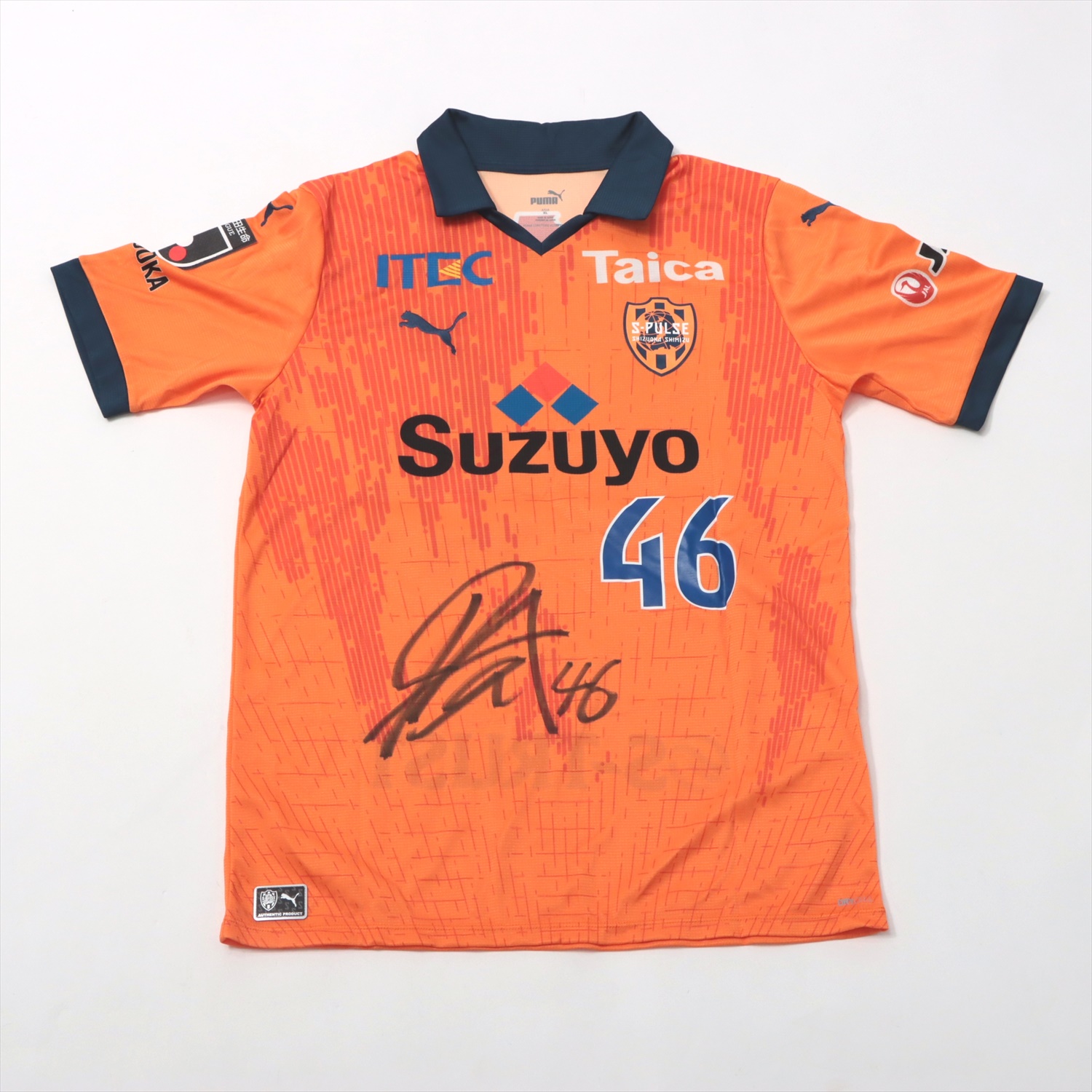 ヘナトアウグストサイン入りエスパルスユニフォーム HATTRICK（ハット