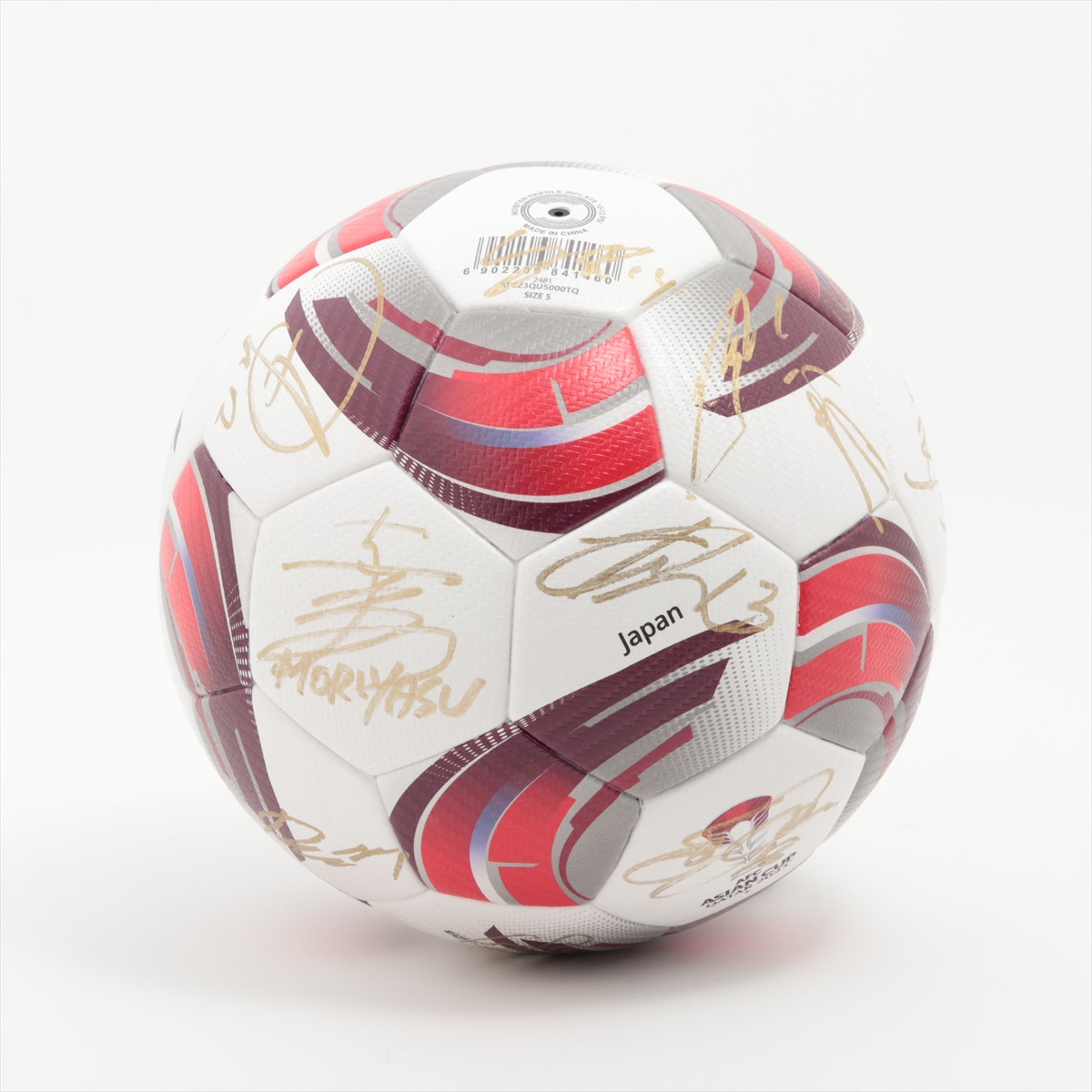 日本サッカー代表守田英正AFC アジア杯2023直筆サイン入りボール