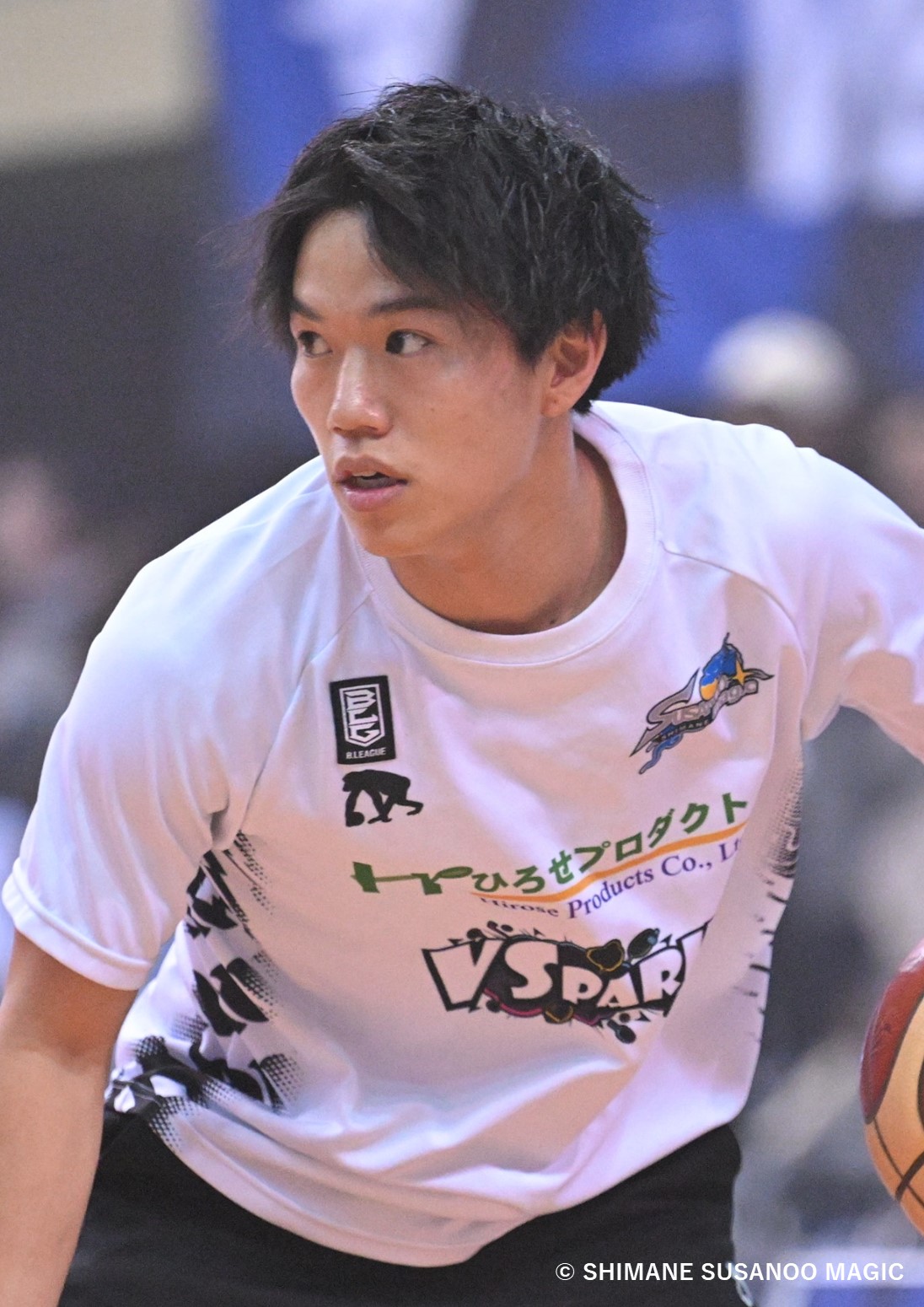 【送料無料】島根スサノオマジック ニック・ケイ選手 サイン入りTシャツ Lサイズ Name&Number Tシャツ（2024‐25） - 島根スサノオマジック