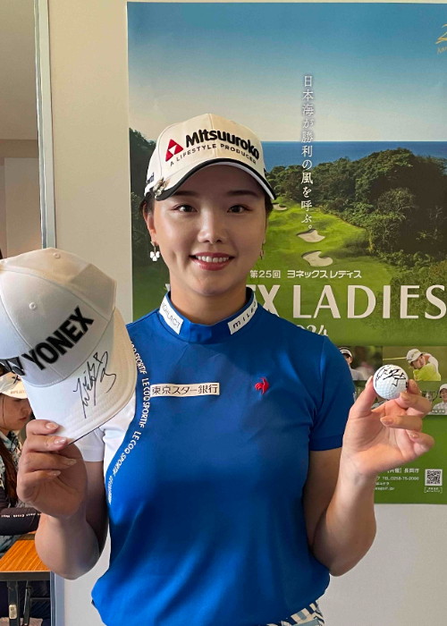 女子プロゴルファー　セキユウティン トーナメント実使用オウンボール【サイン無し】 女子プロゴルファー セキユウティン トーナメント実使用オウン