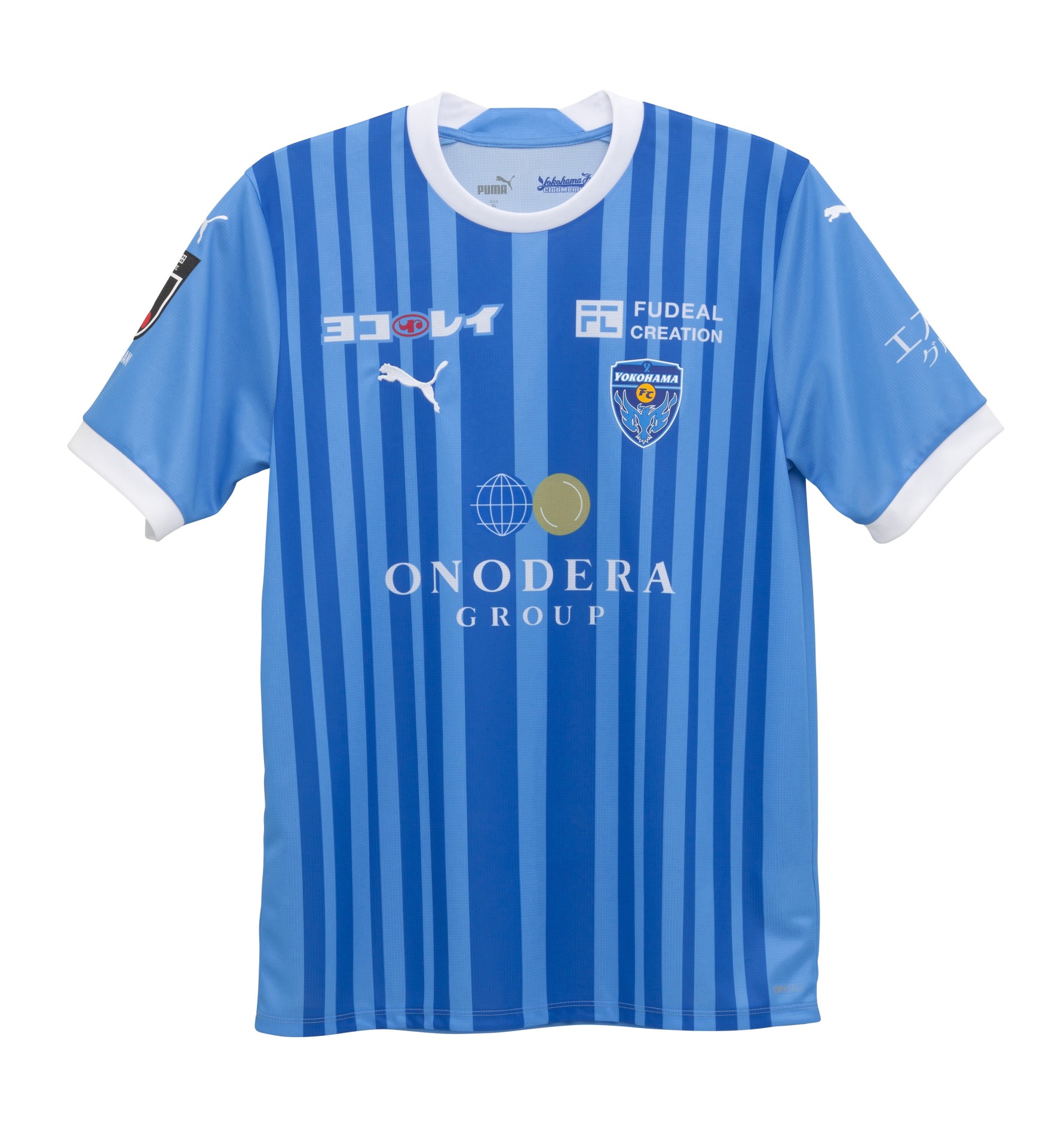 支給　スポンサー入　横浜FC ハーフジップシャツ　X X L 青　2番 HATTRICK（ハットトリック）-挑戦者の想いをファンへ届ける公式