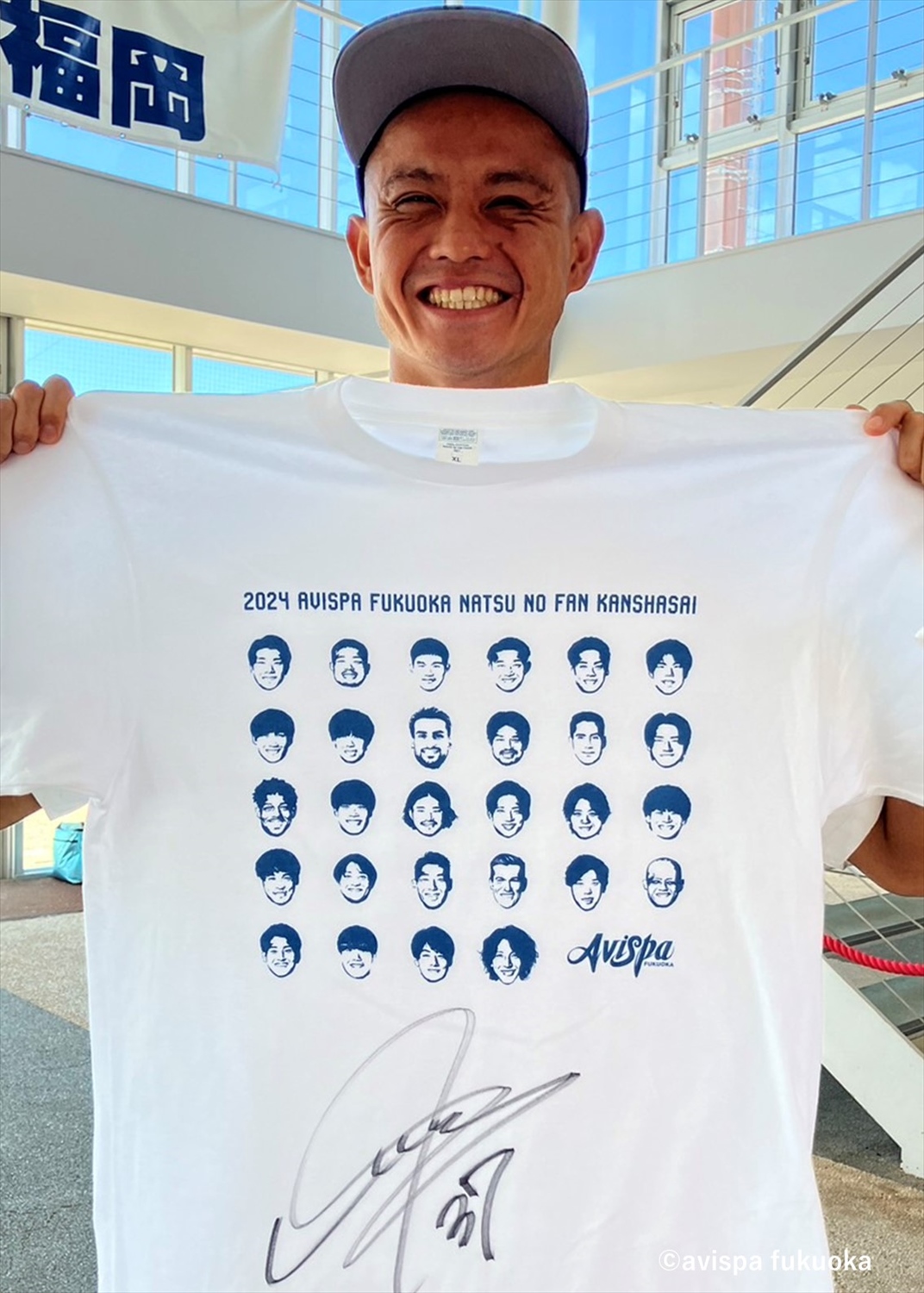 【アビスパ福岡】　直筆サイン入りTシャツ アビスパ福岡】 直筆サイン入りTシャツ 2025年最新】アビスパ サインの