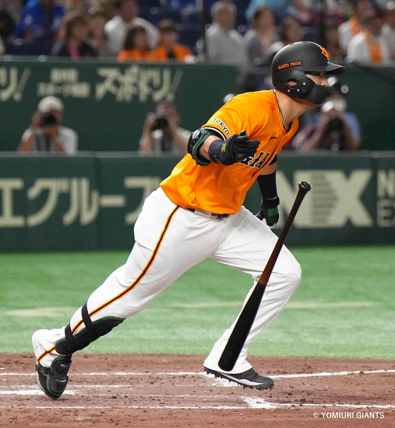 ジャイアンツ 吉川尚輝選手 橙魂ユニフォーム 読売ジャイアンツ (ヨミウリジャイアンツ) 応援グッズ SIZE XL