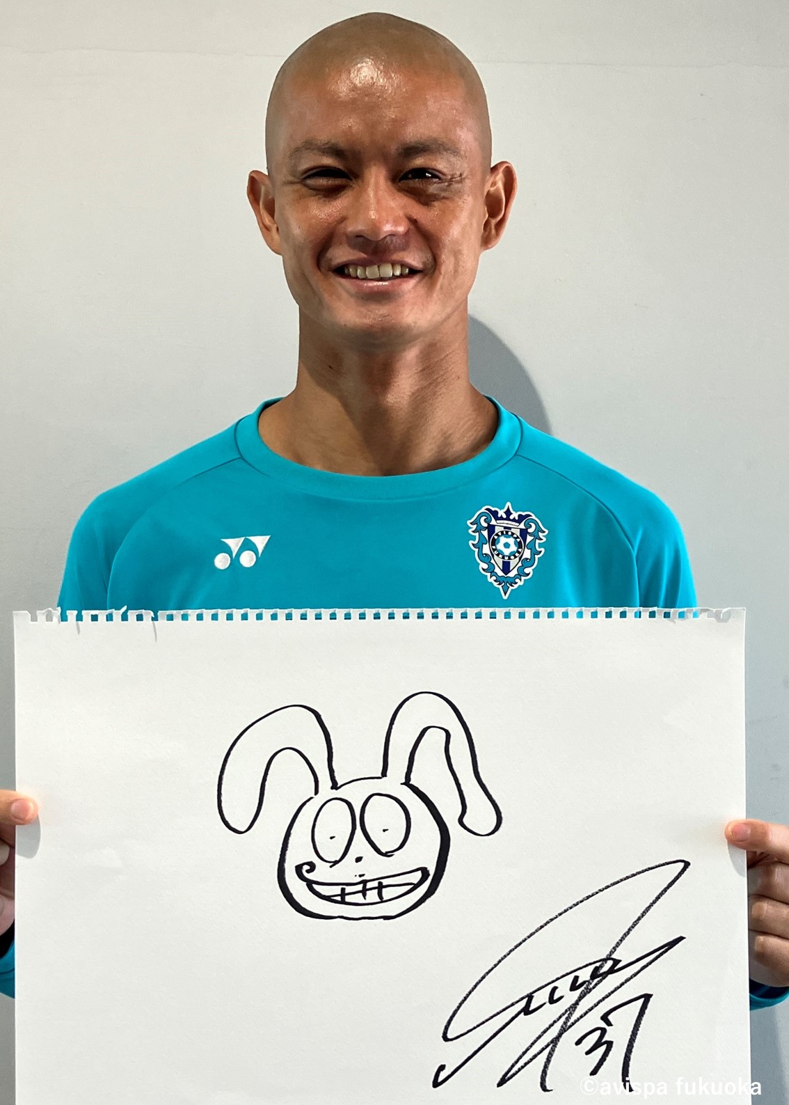 【アビスパ福岡】　直筆サイン入りTシャツ アビスパ福岡 直筆サイン入り ユニフォーム Tシャツ 2020