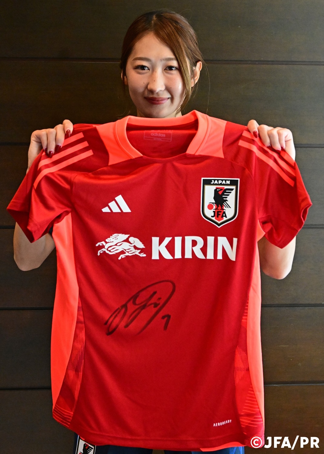 なでしこジャパン 中嶋淑乃 直筆サイン サッカー日本代表 長谷川