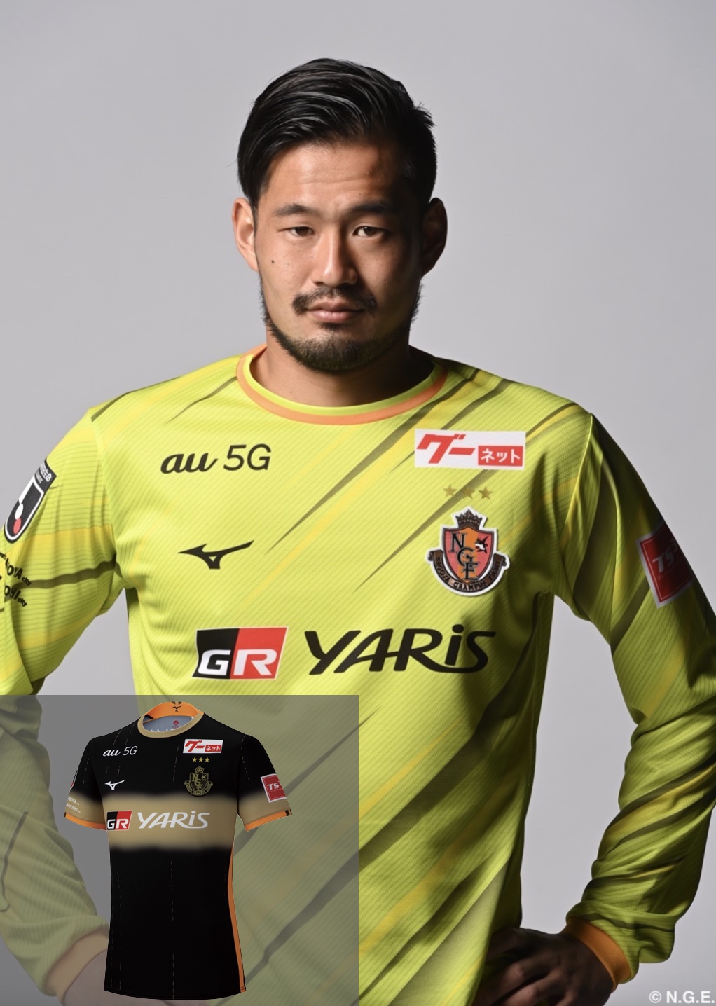 名古屋グランパス 楢崎正剛選手実使用ユニフォーム（名古屋