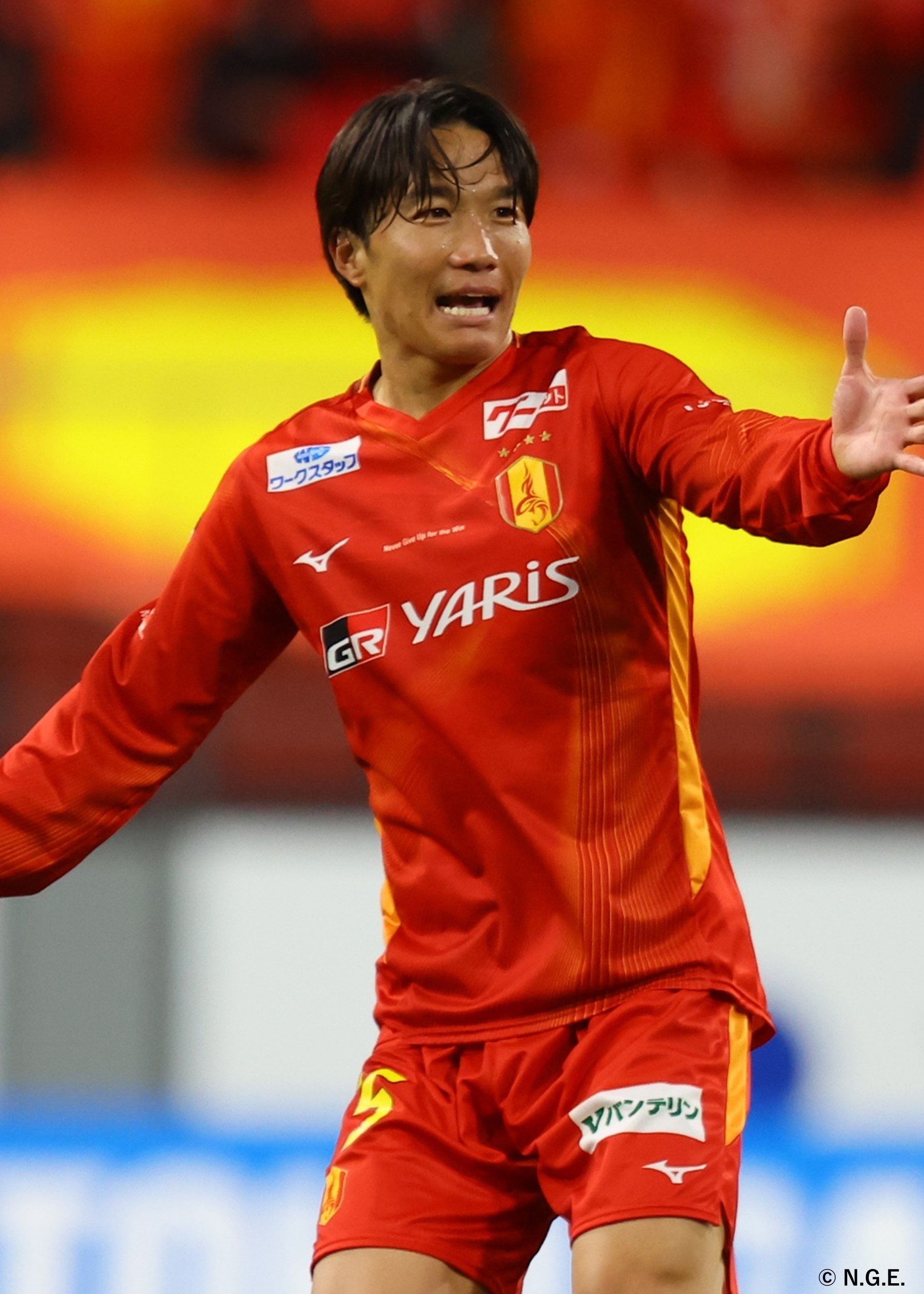 名古屋グランパス　阿部選手支給長袖ユニフォーム 名古屋グランパス 阿部選手支給長袖ユニフォーム