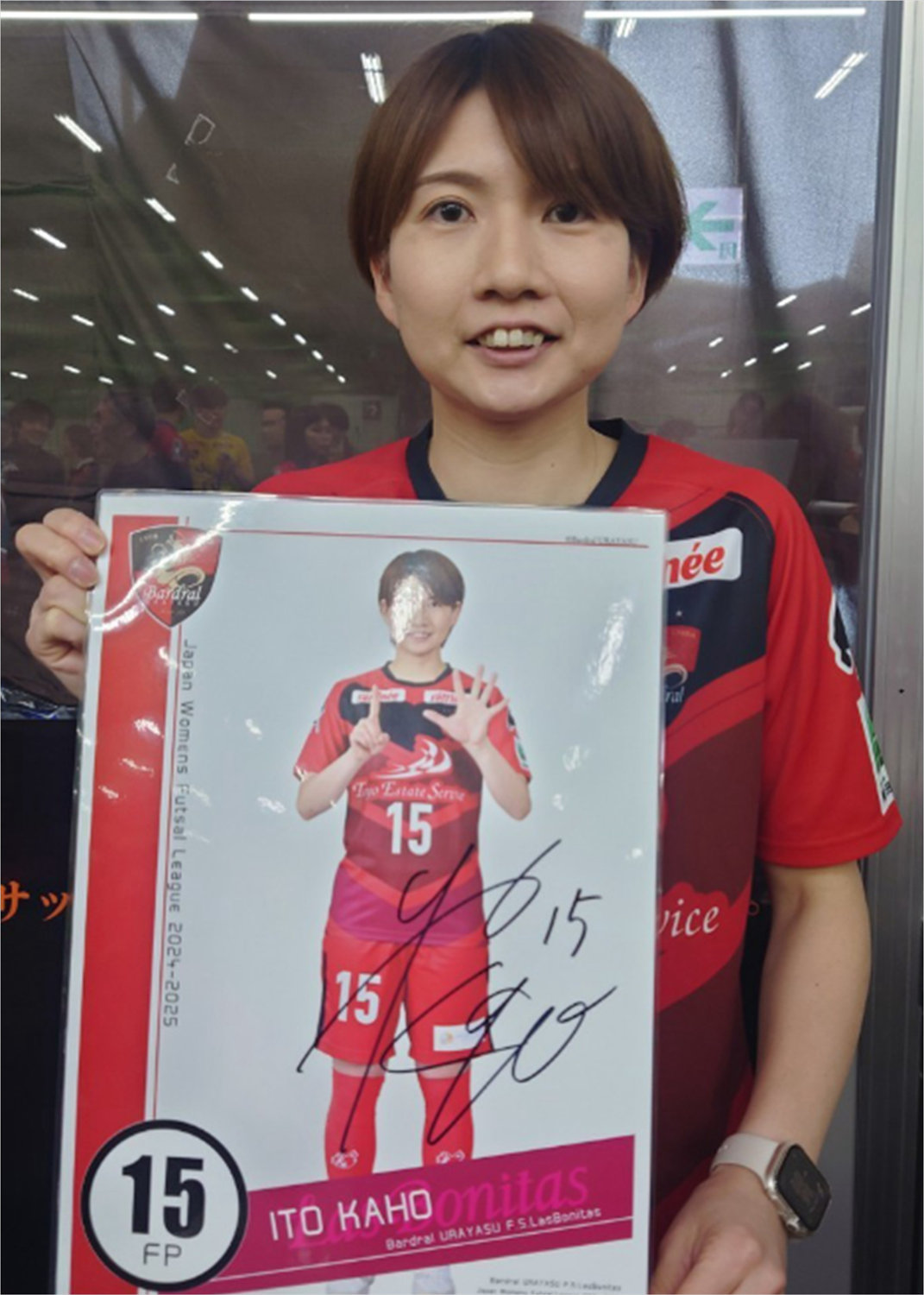 バルドラール浦安ラスボニータス 松本直美選手 ユニフォーム Lサイズ 女子フットサル バルドラール浦安ラスボニータス 松本直美