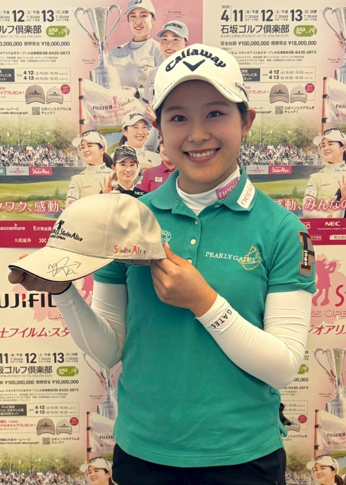 小祝さくら 直筆サイン入り キャップ ゴルフ スタジオアリス