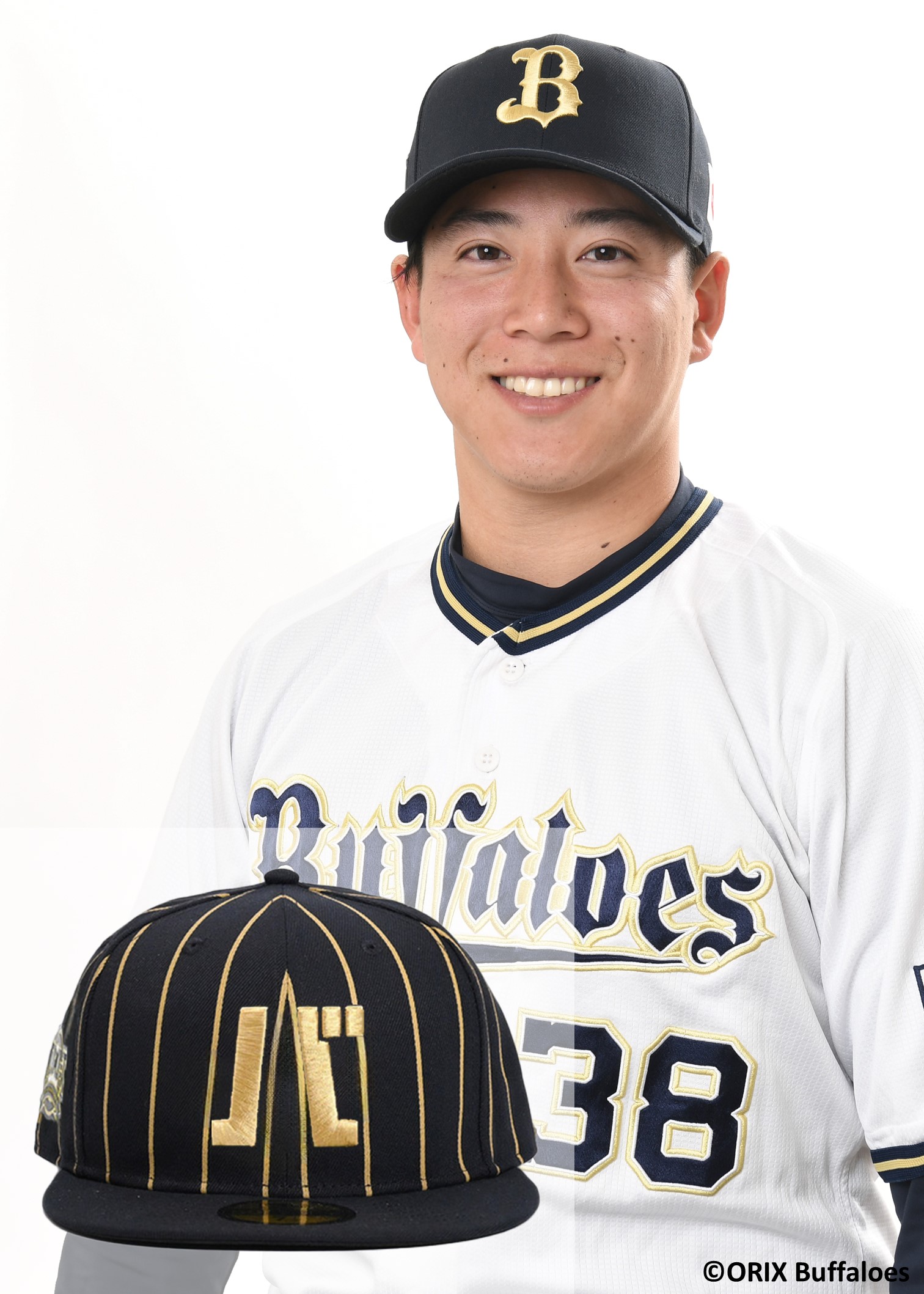 オリックスバファローズ 若月健矢選手 実使用帽子　キャップ　サイン入り 今日のヒーロー #若月健矢 #サヨナラタイムリー #ナイスバッティング