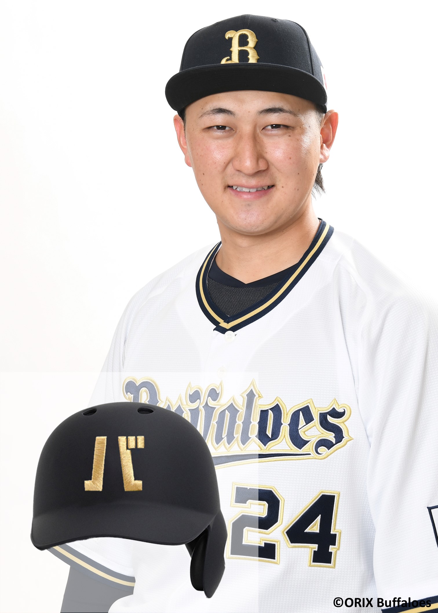 谷佳知直筆サイン入りヘルメットオリックス