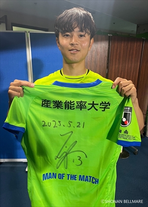 湘南ベルマーレ　サイン入り練習着 湘南ベルマーレ 2010年七夕ユニフォームGK #1野澤洋輔選手サイン
