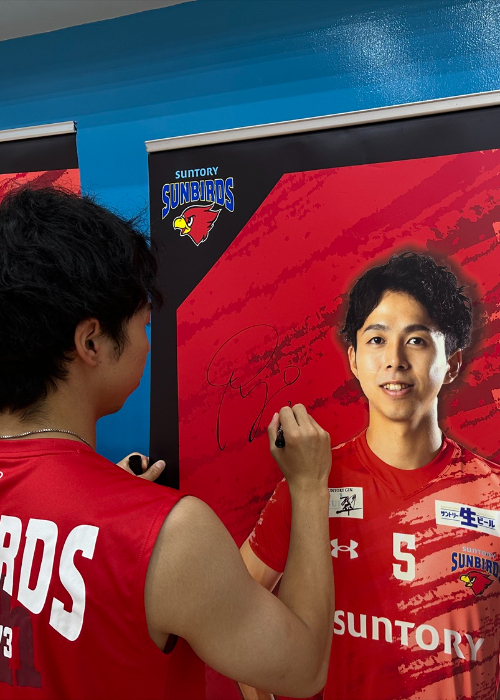サントリーサンバーズ　小野寺選手　サイン入りTシャツ サントリーサンバーズ 小野寺選手 サイン入りTシャツ 小野寺