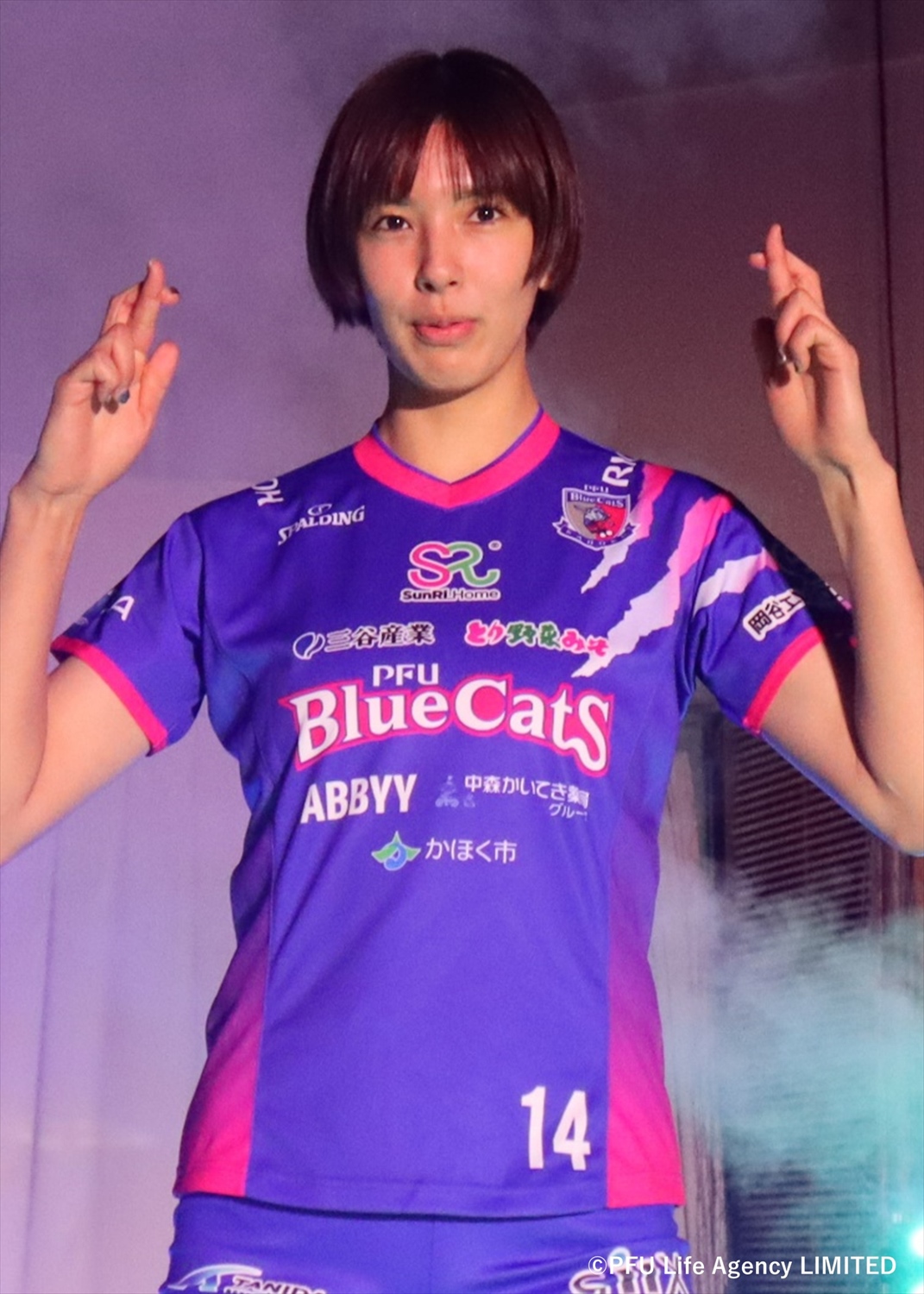 PFU BlueCats  細沼綾　サイン入り　ユニフォーム　　サイズ:4XL PFU BlueCats 細沼綾 サイン入り ユニフォーム サイズ:4XL