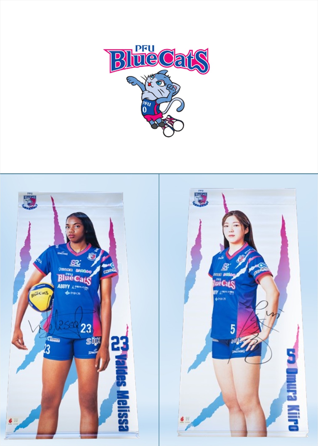 PFU BlueCats  細沼綾　サイン入り　ユニフォーム　　サイズ:4XL PFU BlueCats 細沼綾 サイン入り ユニフォーム サイズ:4XL