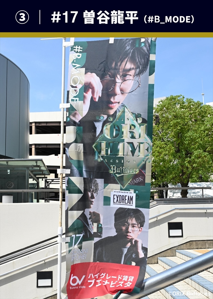 オリックス　西川龍馬　のぼり旗 オリックス 西川龍馬 オリ姫デー のぼり旗 HATTRICK（ハットトリック