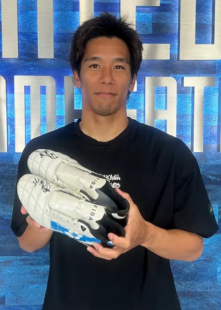 モンテディオ山形　摂津選手サイン入りスパイク HATTRICK（ハットトリック）-選手の想いをファンへ届ける公式