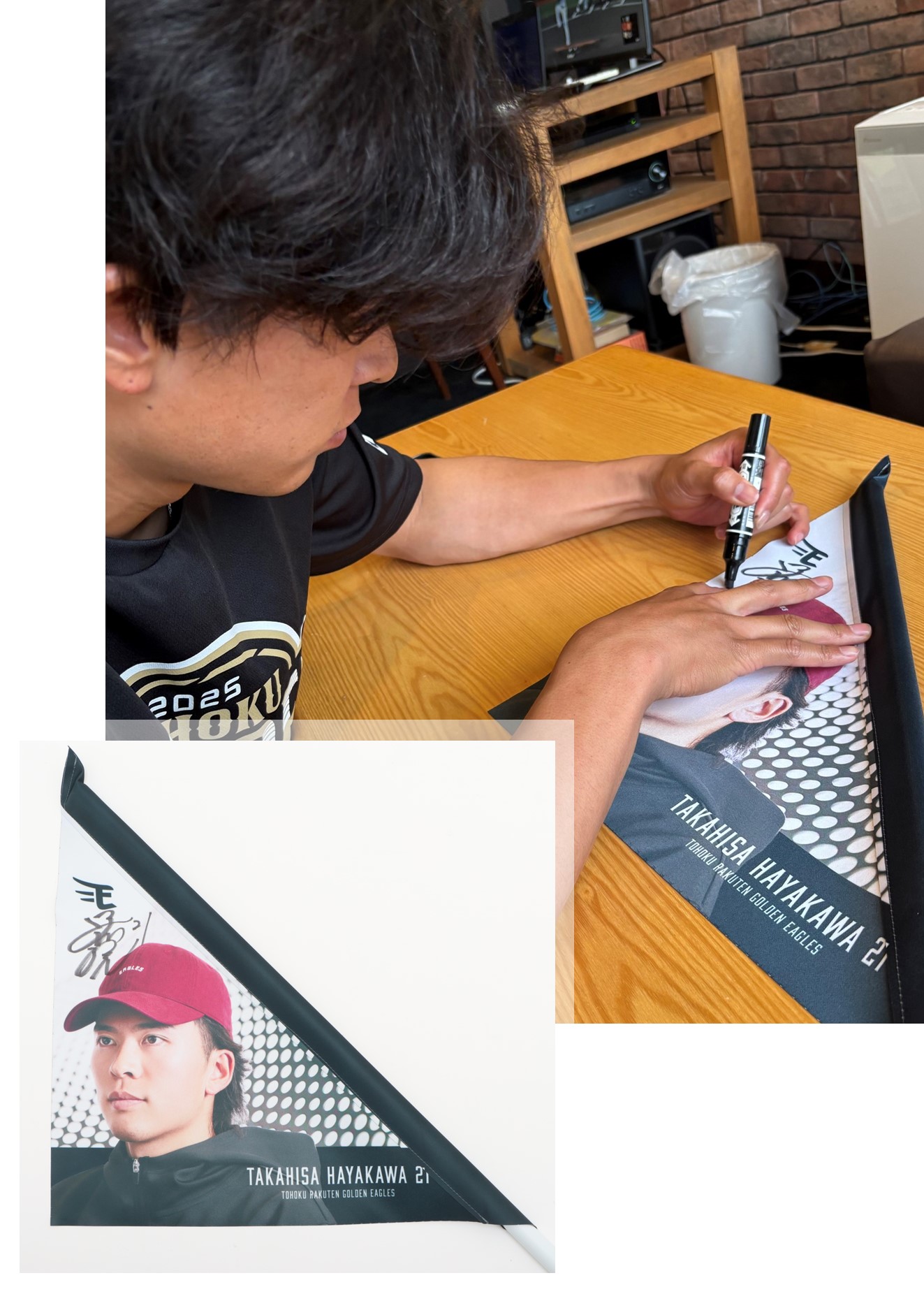 最終値下げ元楽天イーグルス　茂木英五郎　実使用キャップ 直筆サイン入り 最終値下げ】元RAKUTEN EAGLES 茂木選手直筆サイン入り キャップ