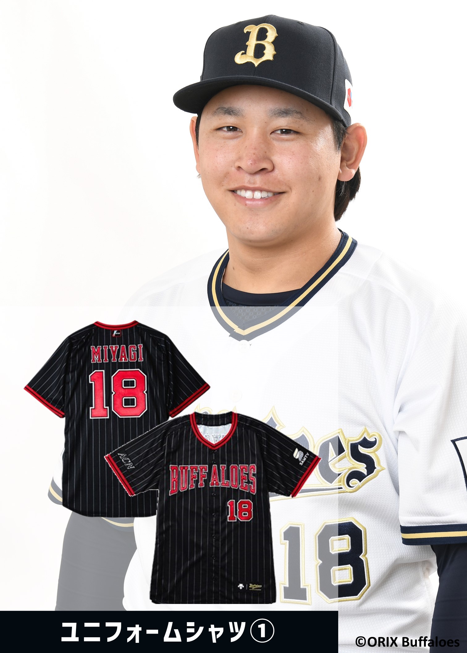 オリックス・バファローズ　西野　サイン入りユニフォーム オリックス・バファローズ サイン入りユニフォームプレゼント