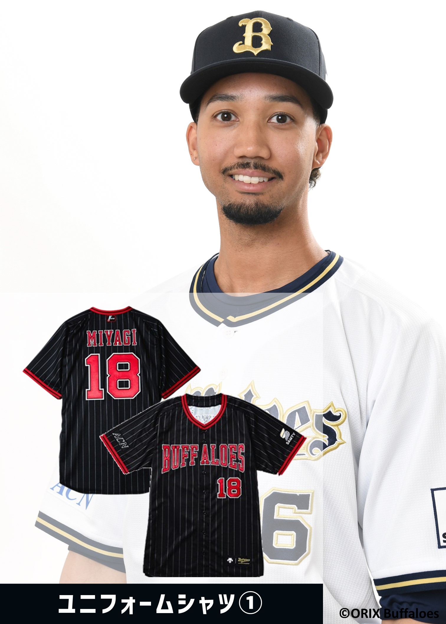 オリックス43 前選手（選手支給品）サイン入り ユニホーム オリックス43 前選手（選手支給品）サイン入り ユニホーム