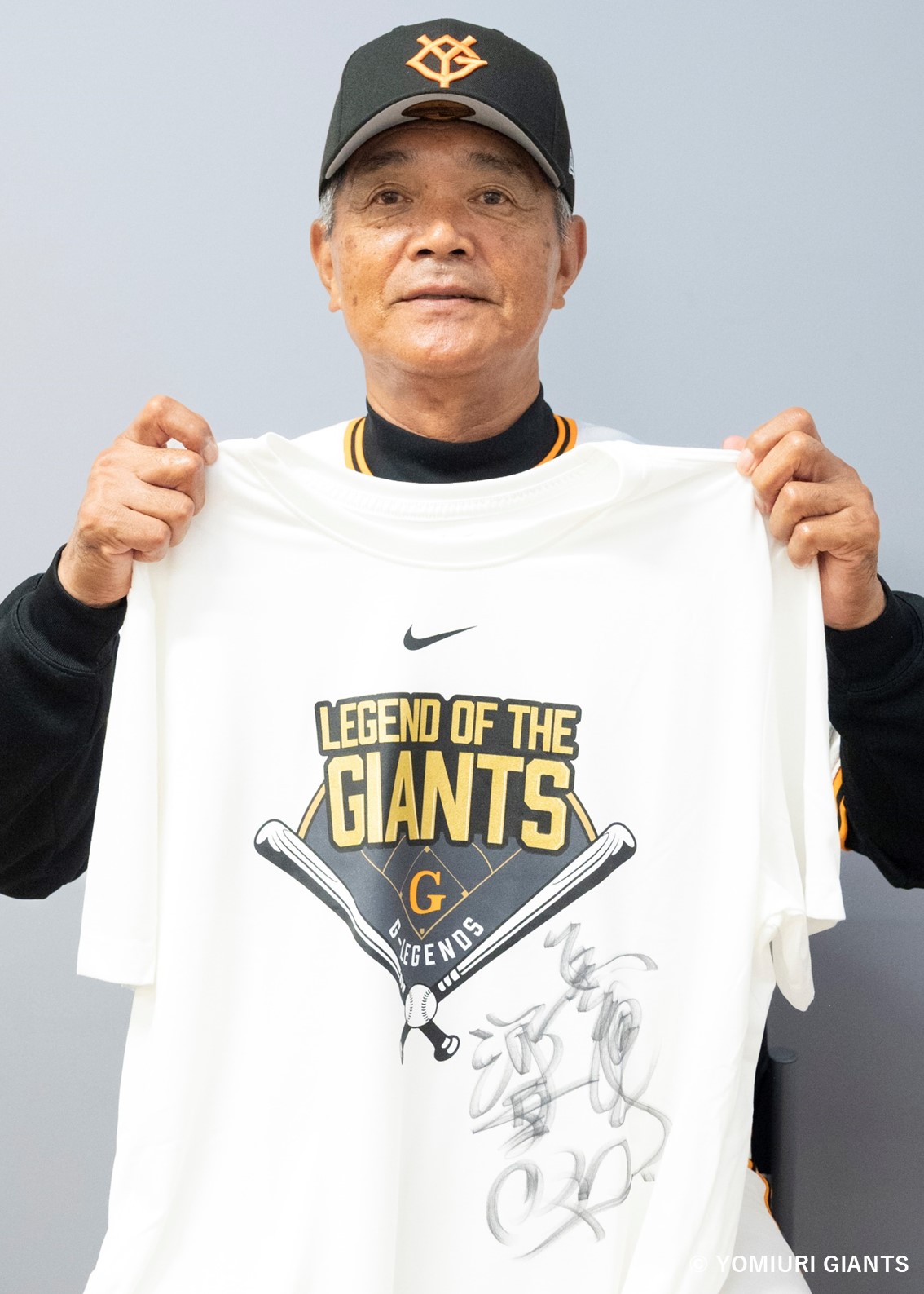 O*.様 高橋由伸　実使用サイン入りTシャツ OB会 長嶋茂雄追悼記念Tシャツ O*.様 高橋由伸 実使用サイン入りTシャツ OB会 長嶋茂雄追悼記念T