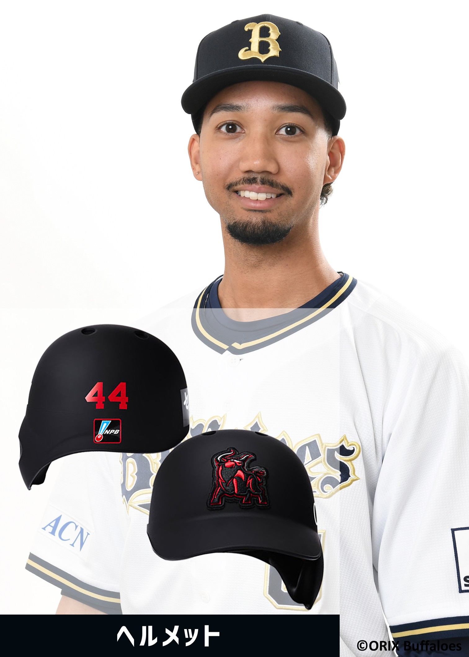 オリックスバファローズ　宗佑磨　実使用ヘルメット オリックスバファローズ 宗佑磨 実使用ヘルメット オリックス