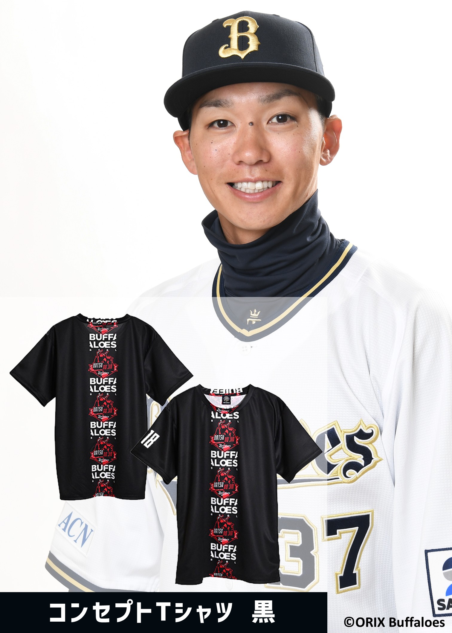 若月選手サイン入り　オリックスバッファローズ　キャップ　実使用選手着用　NPB 今日のヒーロー #若月健矢 #サヨナラタイムリー #ナイス