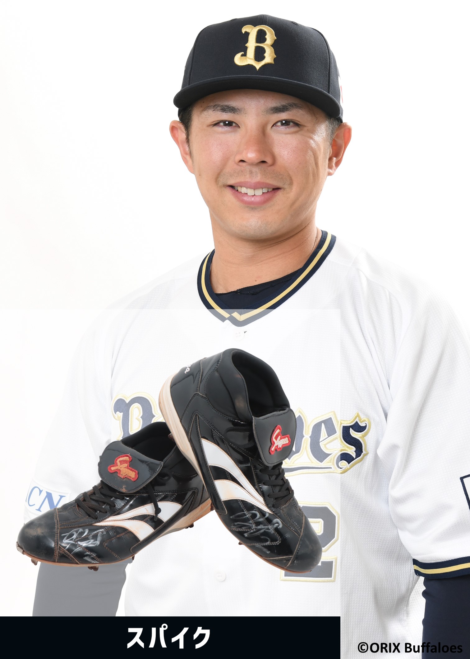 若月選手サイン入り　オリックスバッファローズ　キャップ　実使用選手着用　NPB 47Brand キャップ 福岡ソフトバンクホークス オリックス