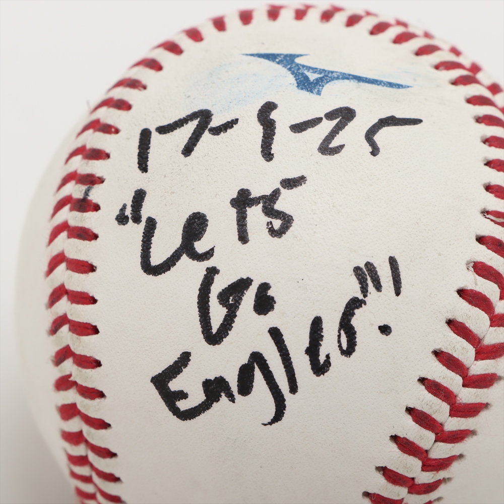 楽天イーグルス ルーク・ボイト 試合前 投げ込み 直筆サイン