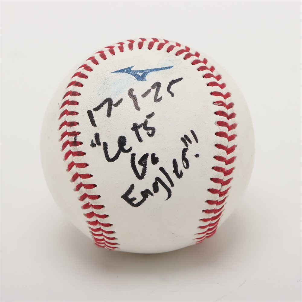 楽天イーグルス　ルーク・ボイト　試合前　投げ込み　直筆サインボール　非売品 楽天イーグルス ルーク・ボイト 試合前 投げ込み 直筆サイン