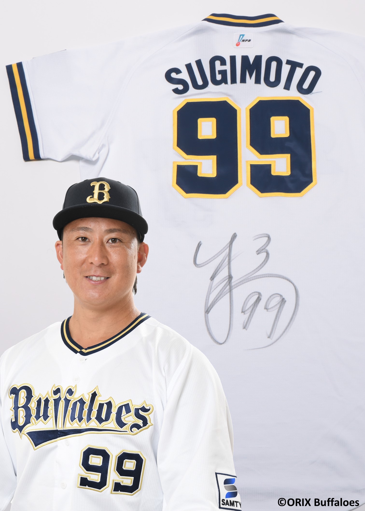 オリックス　杉本裕太郎選手BlueWave復刻ユニフォーム　XOサイズ⭐︎⬜︎ HATTRICK（ハットトリック）-挑戦者の想いをファンへ届ける公式