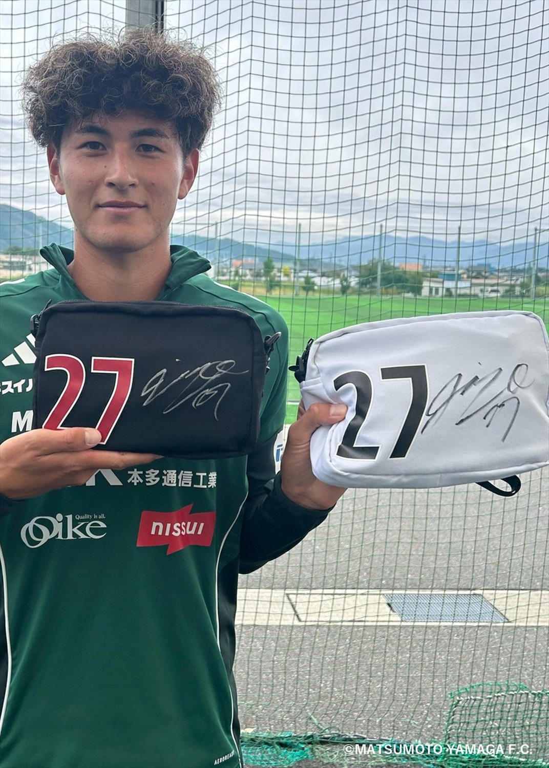 松本山雅 2025年オーセンティックユニフォームFP1 44番 野々村鷹人実