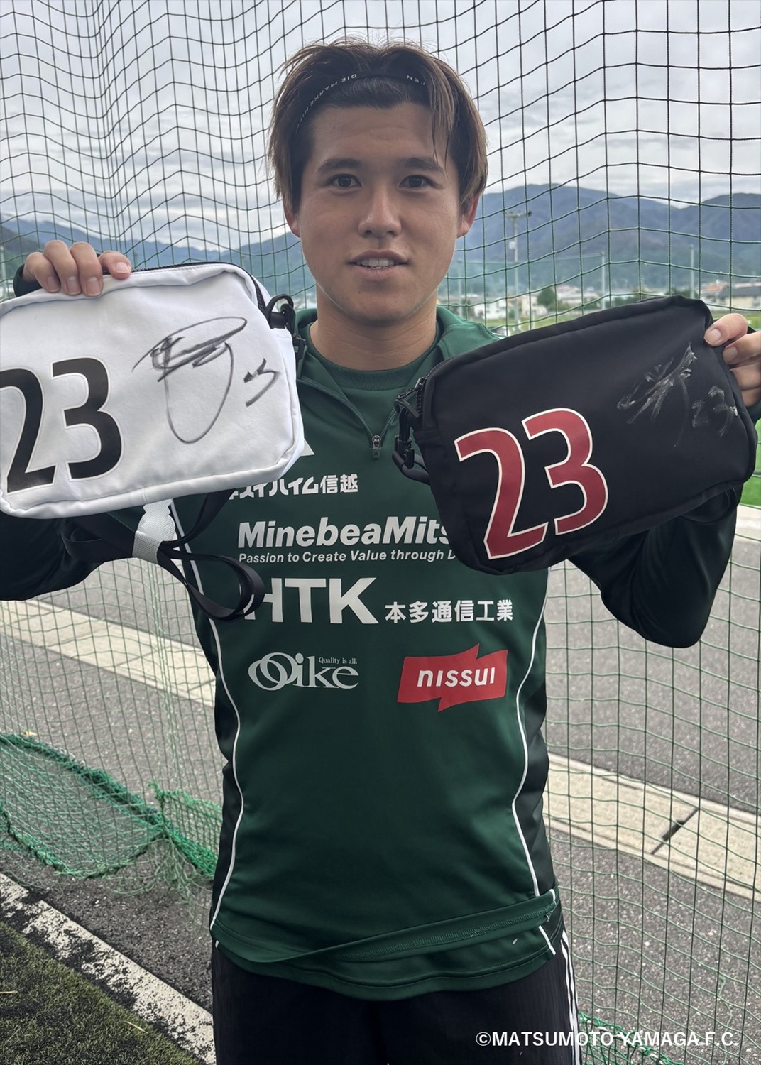 2025 松本山雅 山本龍平 支給品 2ndユニフォーム 実使用 サイン入り