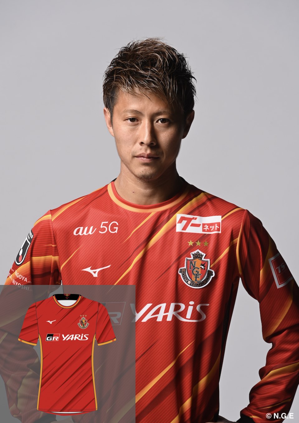 2021 名古屋グランパス#8柿谷曜一朗選手ユニフォーム・オフィシャル
