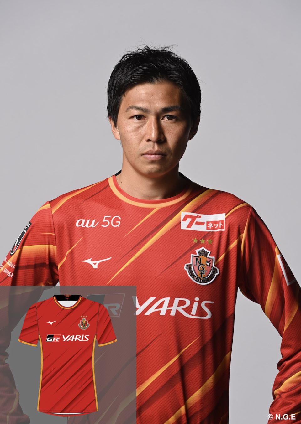 2021 名古屋グランパス#8柿谷曜一朗選手ユニフォーム