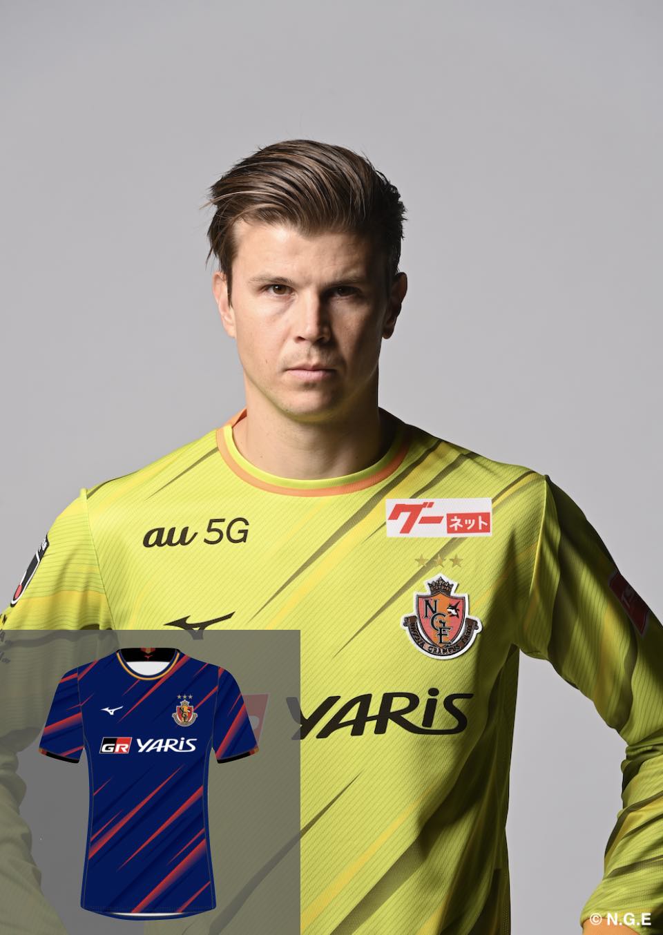 名古屋グランパス 2023 オーセンティックユニフォーム L ランゲラック