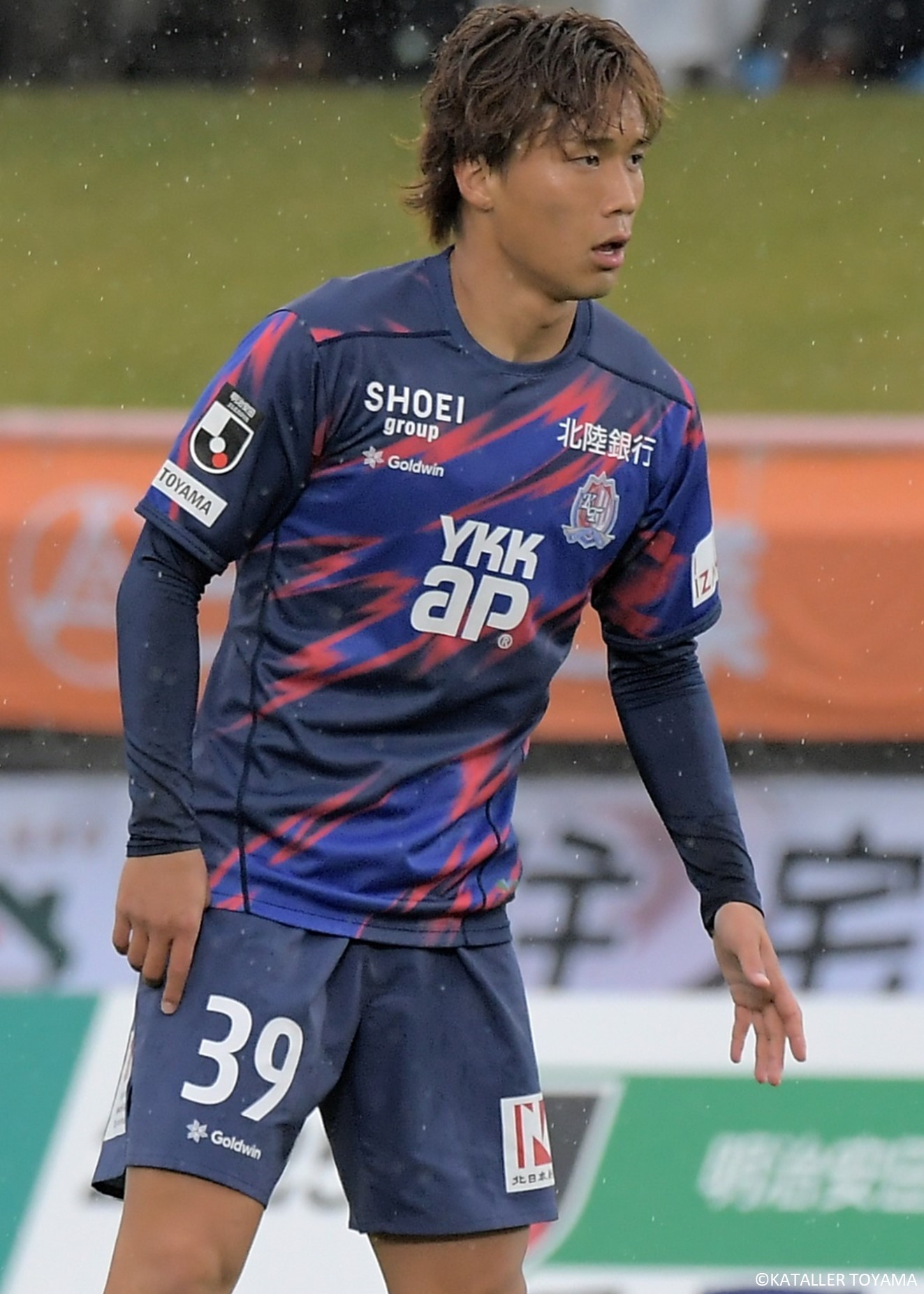 ⭐️カターレ富山支給品　練習着　希少 スポンサーロゴ　サイズXO上下ネイビー ⭐️カターレ富山支給品 練習着 希少 スポンサーロゴ サイズXO上下